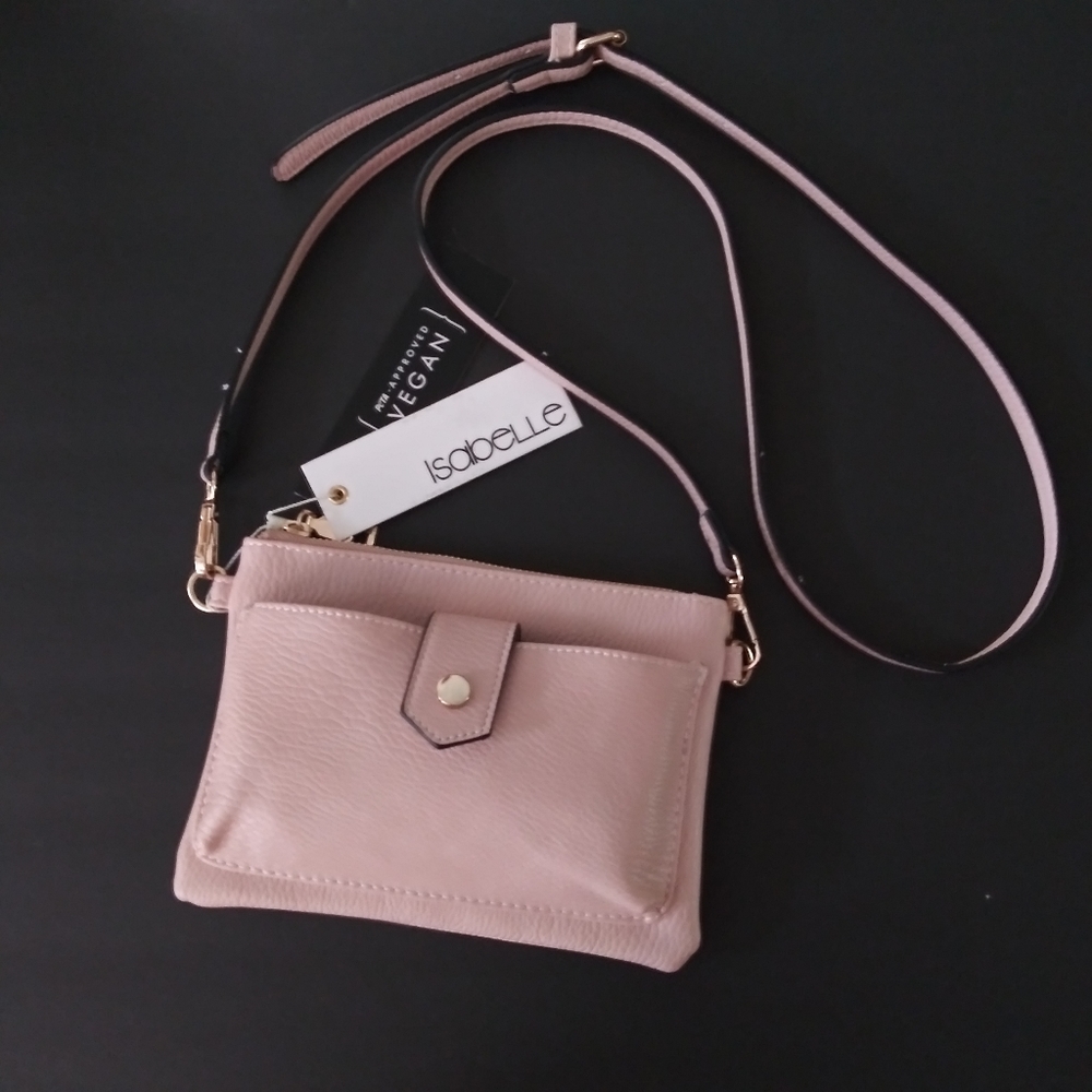 NWT ISABELLE VEGAN MINI CROSSBODY BAG CLUTCH